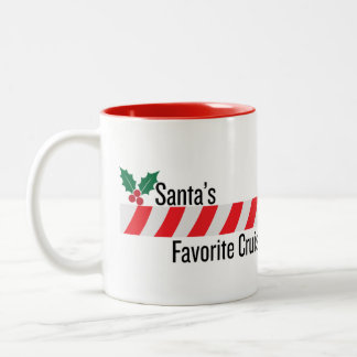 2 Couleurs Tasse du Croiseur Favori du Père Noël
