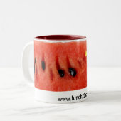 2 Couleurs Tasse du déjeuner 2,0 - pastèque (Devant gauche)