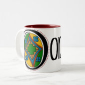 2 Couleurs Tasse du Donegal du comté (Devant gauche)
