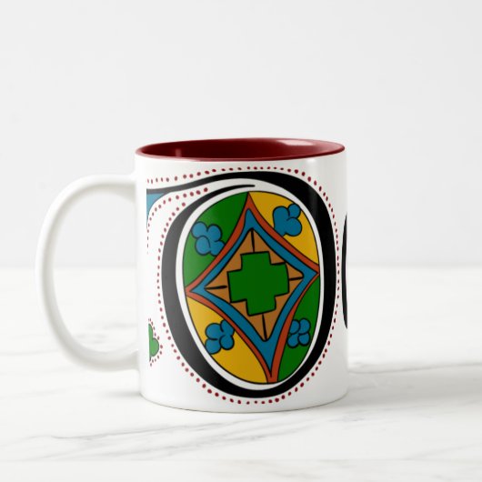 2 Couleurs Tasse du Donegal du comté (Gauche)