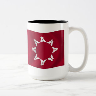 2 Couleurs Tasse du drapeau des Oglalas Lakota