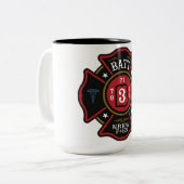 2 Couleurs Tasse du feu du bataillon 3 (Devant gauche)