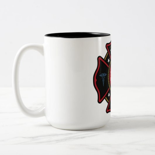 2 Couleurs Tasse du feu du bataillon 3 (Gauche)