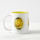 2 Couleurs Tasse du jour de mère de rose jaune (Gauche)