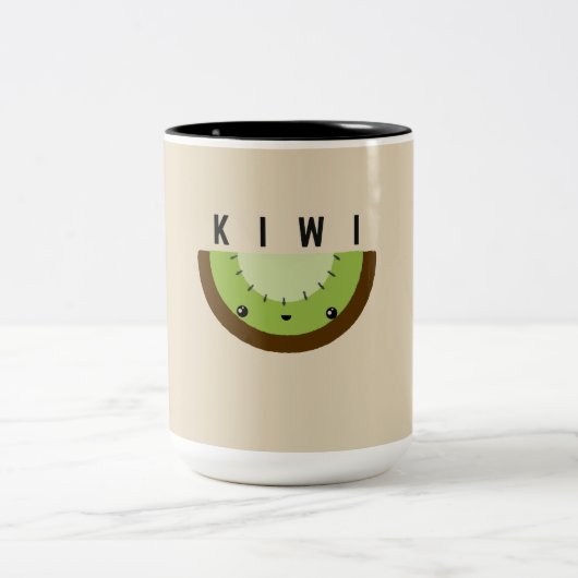 2 Couleurs Tasse du kiwi | de Kawaii | (Centre)