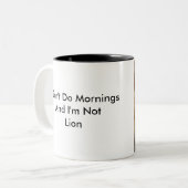 2 Couleurs Tasse du lion de Bubba. (Devant gauche)