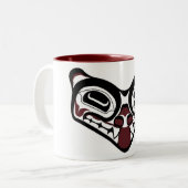 2 Couleurs Tasse du loup 15oz de DNW (Devant gauche)