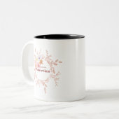 2 Couleurs Tasse du matin temps des fleurs (Devant gauche)