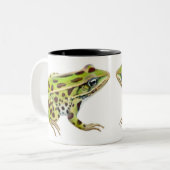 2 Couleurs Tasse du nord de grenouilles de léopard (Devant gauche)