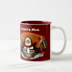 2 Couleurs Tasse du sapeur-pompier de Kilroy