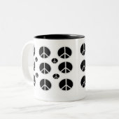 2 COULEURS TASSE DU SIGNE DE PAIX COFFE (Devant gauche)
