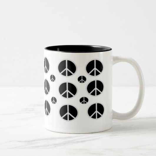 2 COULEURS TASSE DU SIGNE DE PAIX COFFE (Droit)