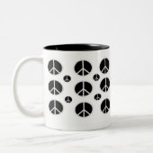 2 COULEURS TASSE DU SIGNE DE PAIX COFFE (Gauche)
