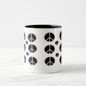 2 COULEURS TASSE DU SIGNE DE PAIX COFFE (Centre)