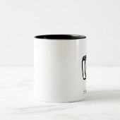 2 Couleurs Tasse du sud assoiffée de logo (Centre)