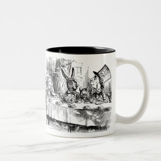 2 Couleurs Tasse du thé du chapelier fou (Droit)