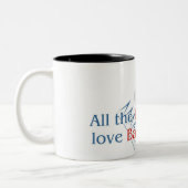 2 Couleurs Tasse du ton de l'amant deux de backgammon (Gauche)