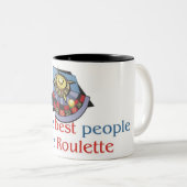 2 Couleurs Tasse du ton de l'amant deux de roulette (Devant droit)