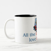 2 Couleurs Tasse du ton de l'amant deux de roulette (Gauche)