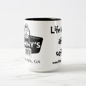 2 Couleurs Tasse du wagon-restaurant de la maman (Centre)