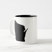 2 Couleurs tasse du Wisconsin Coffie (Devant gauche)