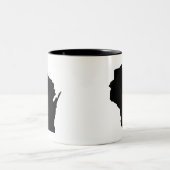 2 Couleurs tasse du Wisconsin Coffie (Centre)