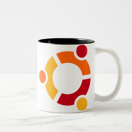 2 Couleurs Tasse d'Ubuntu (Droit)