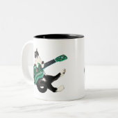 2 Couleurs Tasse d'ukulélé de chat (Devant gauche)