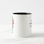 2 Couleurs Tasse d'UniTee de professeur (avec le texte) (Centre)