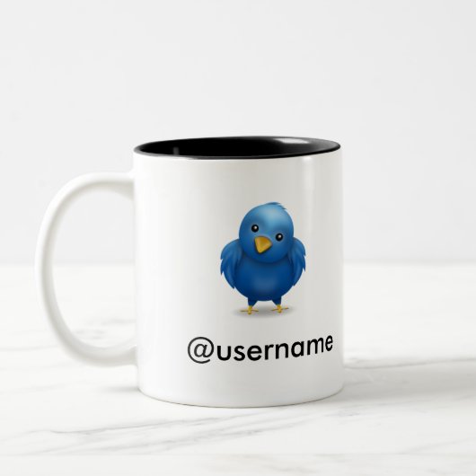 2 Couleurs Tasse d'username de #FAIL de gazouillement (Gauche)