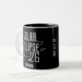 2 Couleurs Tasse Eclipse Solaire 2026 Espagne (Devant gauche)