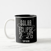 2 Couleurs Tasse Eclipse Solaire 2026 Espagne (Gauche)