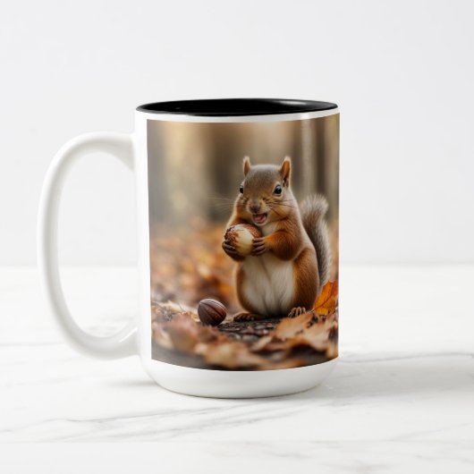 2 Couleurs Tasse Écureuil Mignon (Gauche)