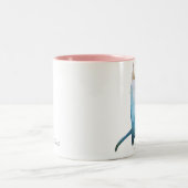 2 Couleurs Tasse | Edgar de Kitty d'aquarelle (Centre)