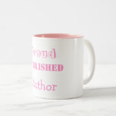 2 Couleurs Tasse éditée fière d'auteur (Devant droit)