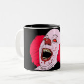 2 Couleurs tasse effrayante de clown (Devant gauche)