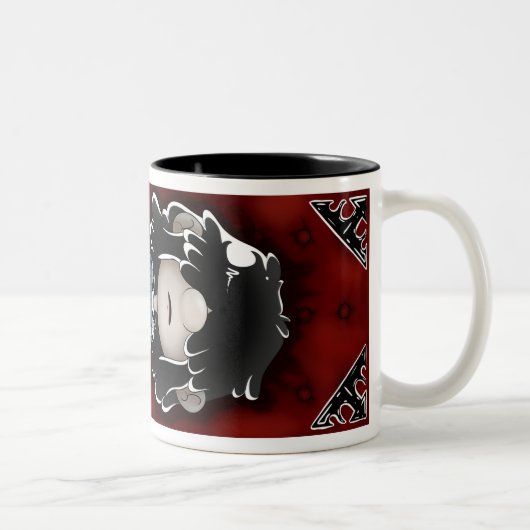 2 Couleurs Tasse éffrayante de Lucy (Droit)