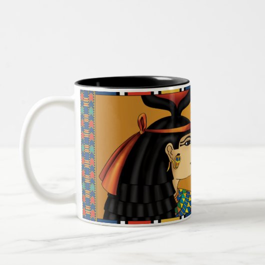 2 Couleurs Tasse égyptienne de Hathor de déesse (Gauche)