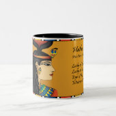 2 Couleurs Tasse égyptienne de Hathor de déesse (Centre)