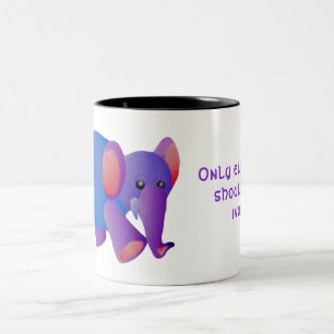 2 Couleurs Tasse éléphant modifiable