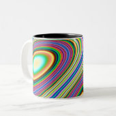 2 Couleurs Tasse elliptique d'amusement (Devant gauche)