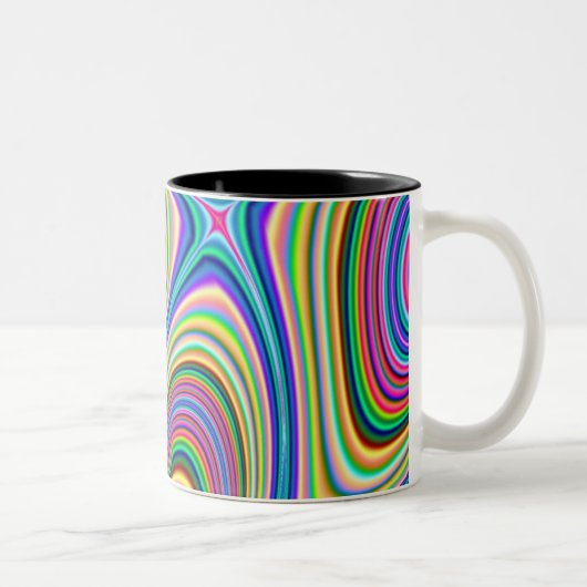 2 Couleurs Tasse elliptique d'amusement (Droit)