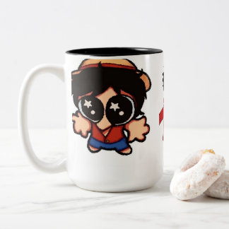 2 Couleurs Tasse en céramique Cool Anime Boy Luffy One Piece