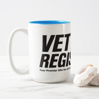 2 Couleurs Tasse en céramique de 15oz Vette Registry bicolore