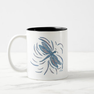 2 Couleurs Tasse en céramique Libellule
