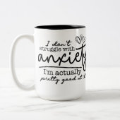 2 Couleurs Tasse en céramique pour l'anxiété (Gauche)