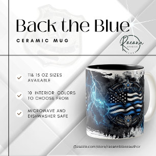 2 Couleurs Tasse en céramique pour les forces de l'ordre "Bac