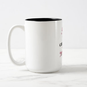2 Couleurs Tasse en céramique rose à arc pour l'humeur du per