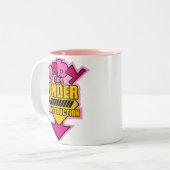 2 Couleurs Tasse en construction de bébé (Devant gauche)