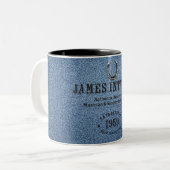 2 Couleurs Tasse en denim bleu James Intveld  (Devant gauche)